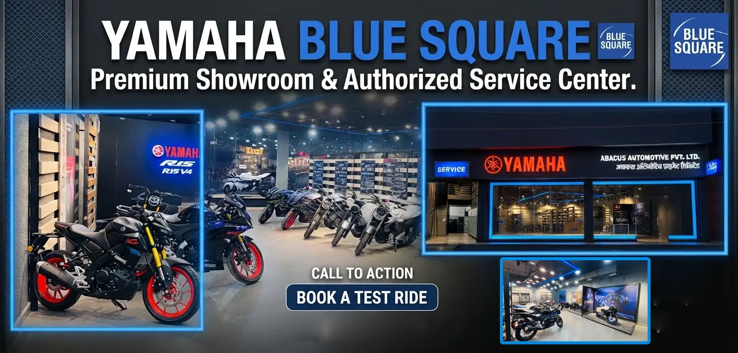 Yamaha Blue Square premium showroom and authorised service centre - book a test ride