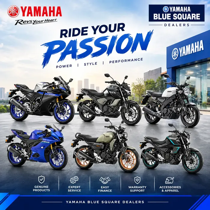 Yamaha motorcycle range at Abacus Automotive