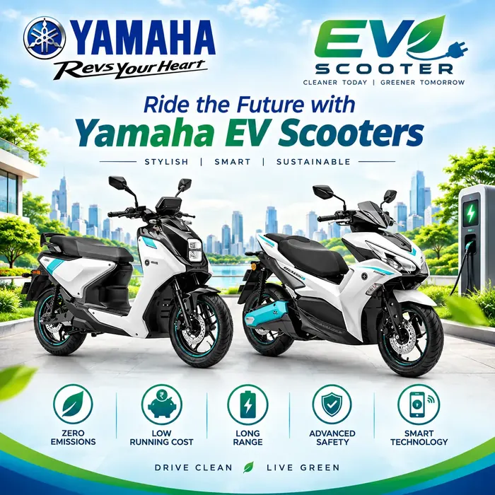 Yamaha EV scooters - Aerox E and EC-06