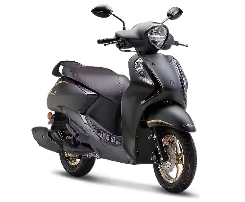 Yamaha Fascino scooter in dark grey